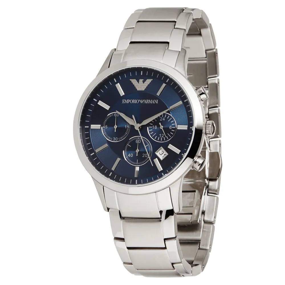 Men Silver 43mm Watch