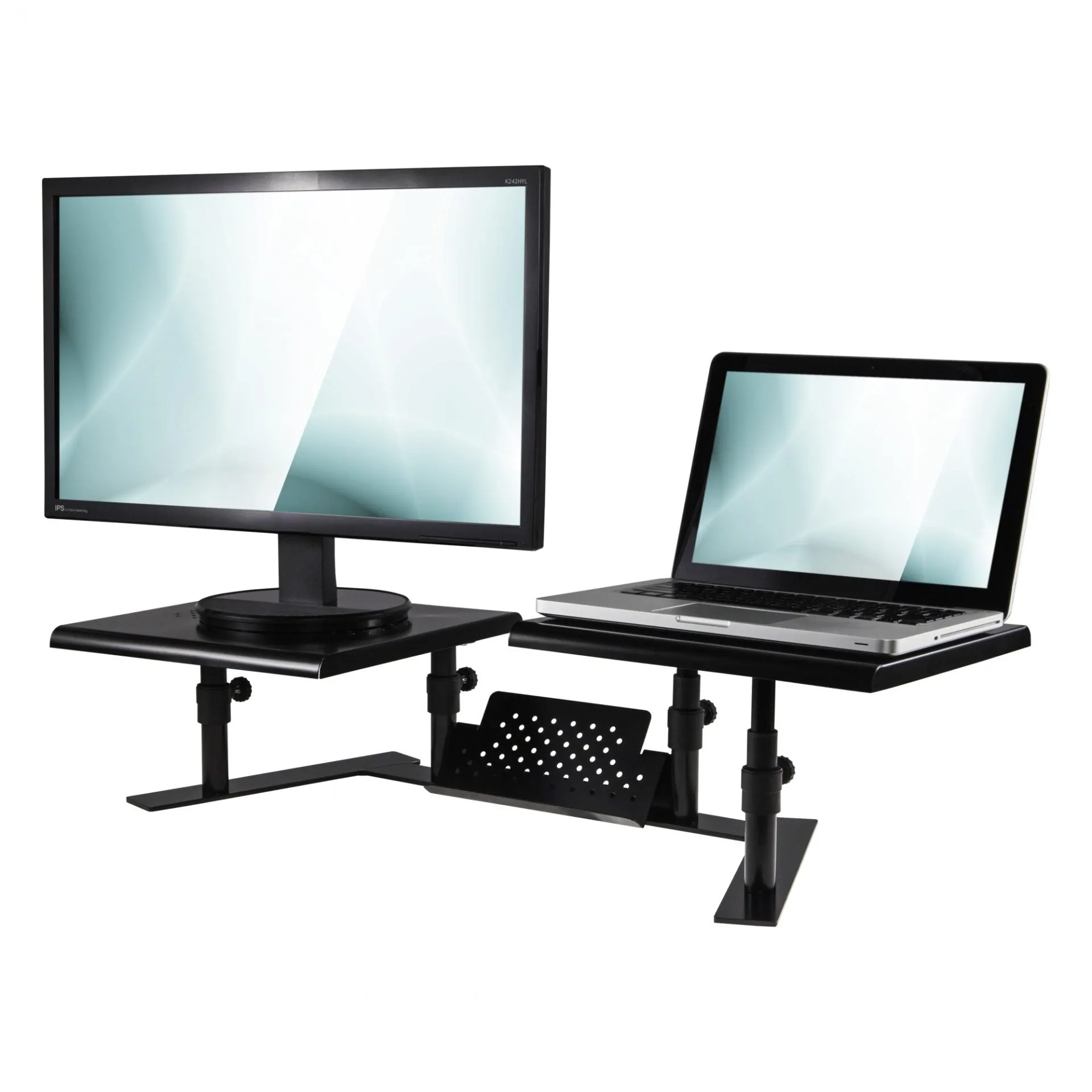 Metal Art ErgoTwin Height Adjustable Dual Monitor Stand