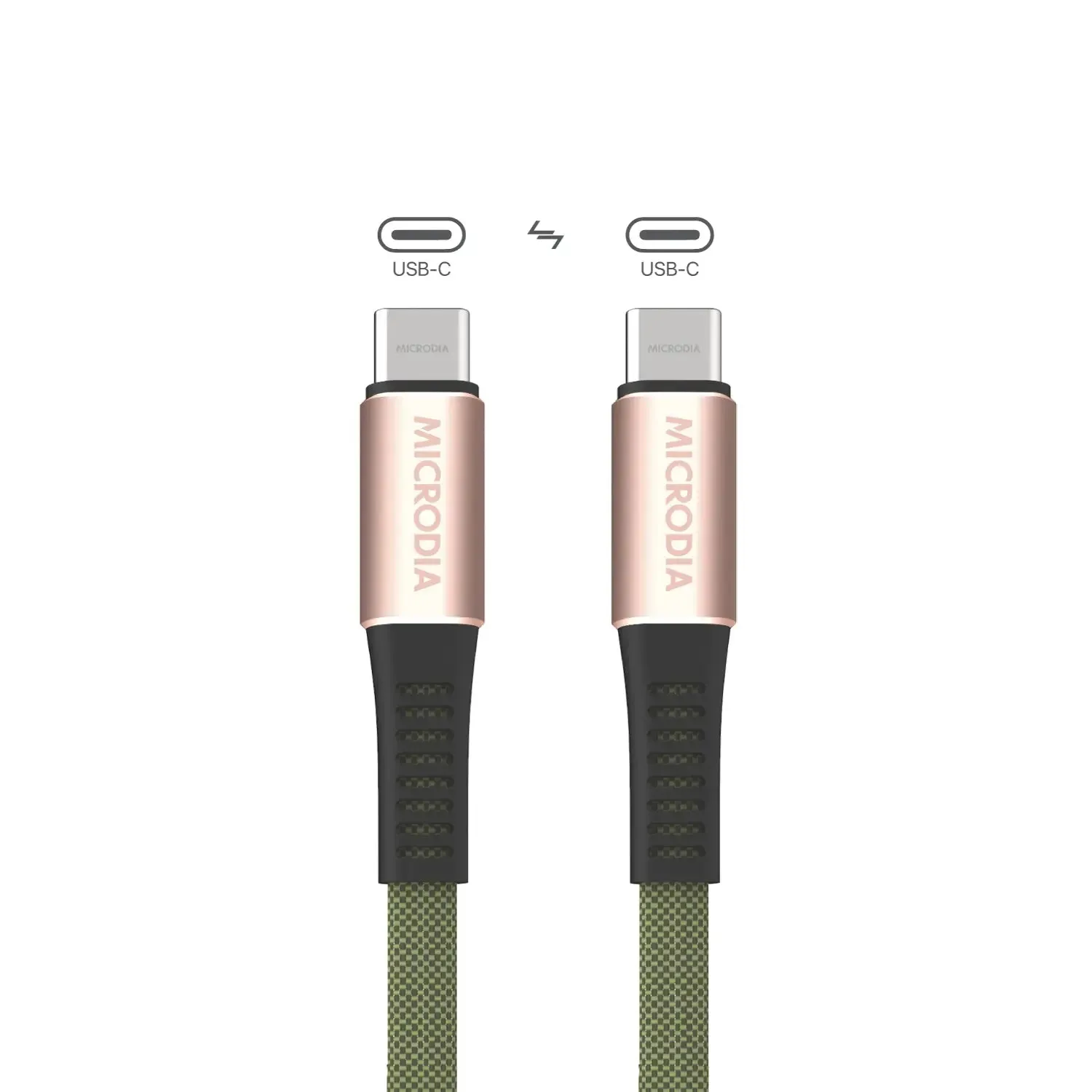 MICRODIA ExeCable™ Shoelace PD60W USB-C to USB-C Charge & Sync Cable