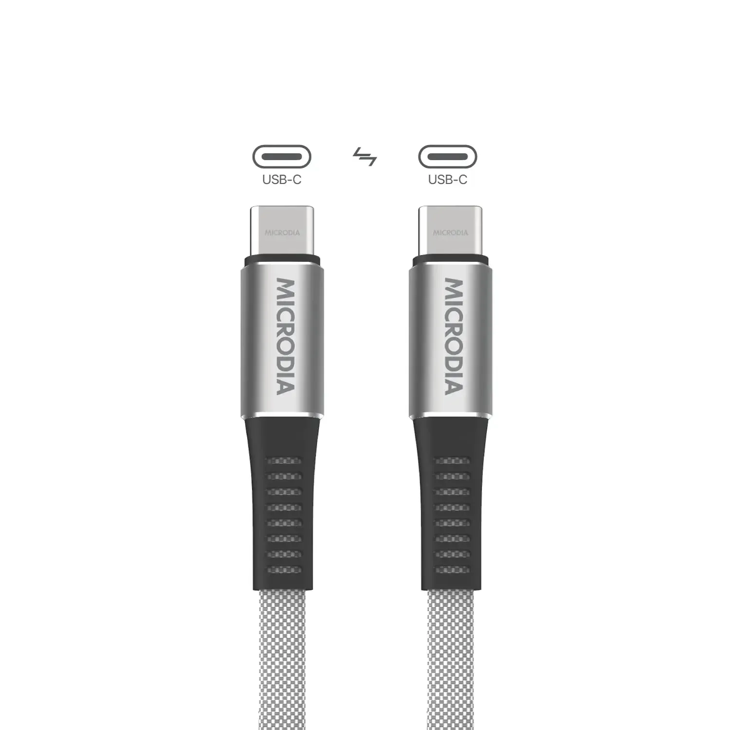 MICRODIA ExeCable™ Shoelace PD60W USB-C to USB-C Charge & Sync Cable