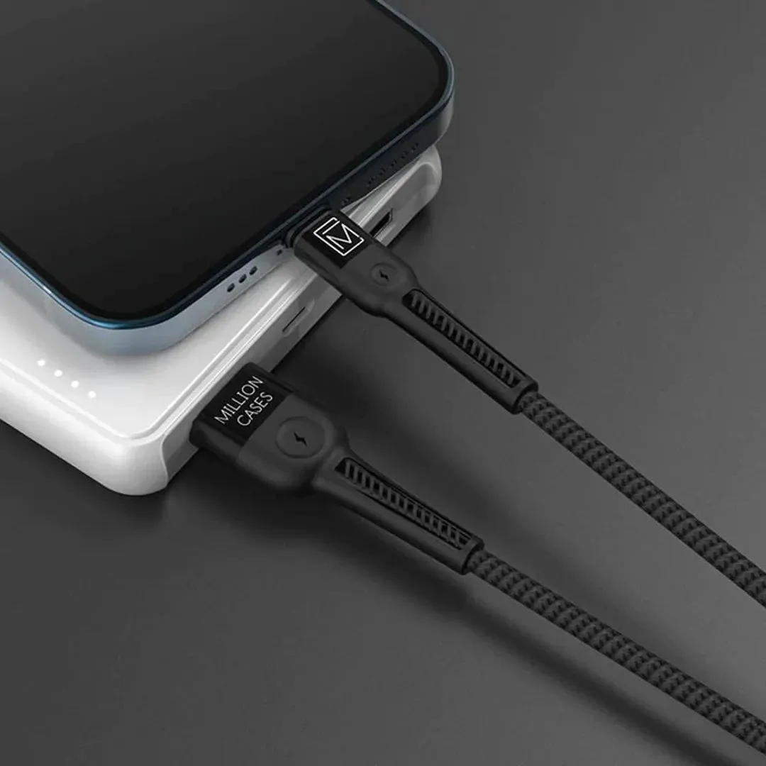 Million Cases - Nylon Braided Quick Charging Lightning Cable