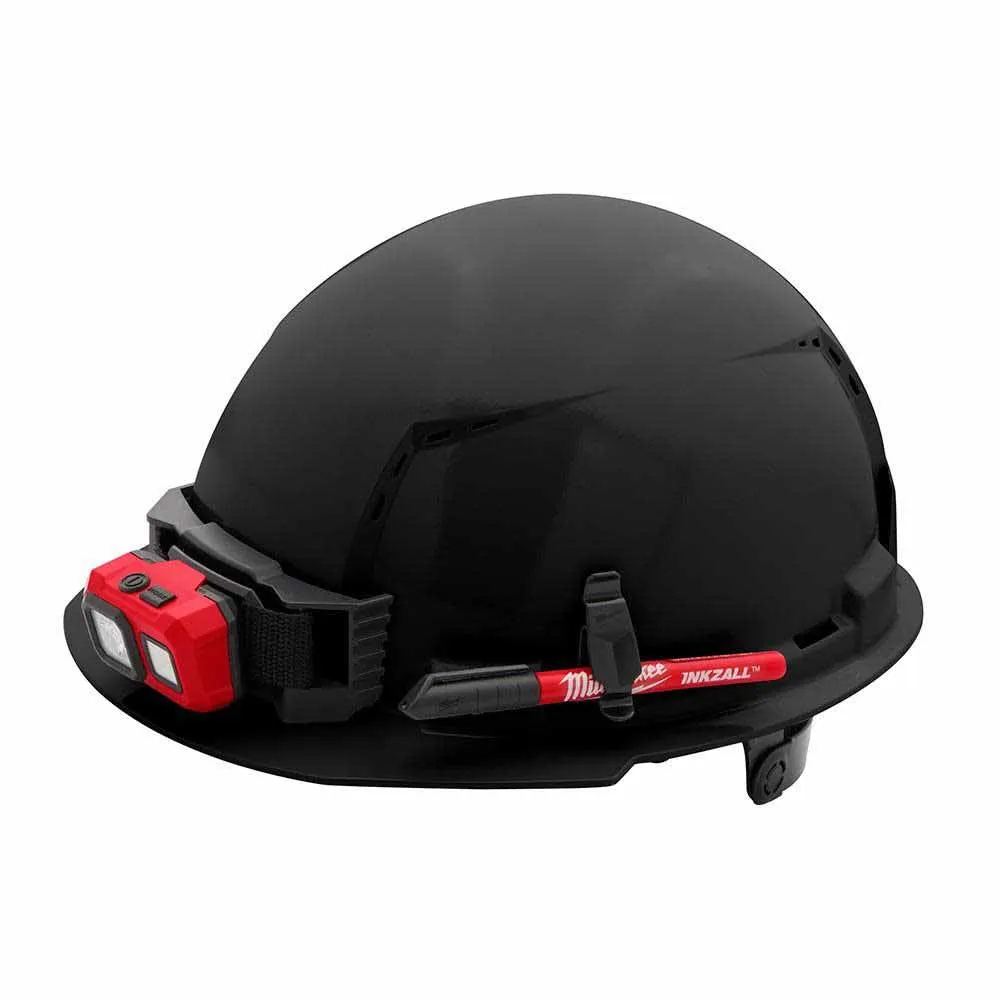 Milwaukee 48-73-1230 Black Front Brim Vented Hard Hat with 6PT Ratcheting Suspension – Type 1 Class C