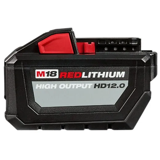 Milwaukee M18 REDLITHIUM HIGH OUTPUT HD12.0 Battery Pack with Rapid Charger