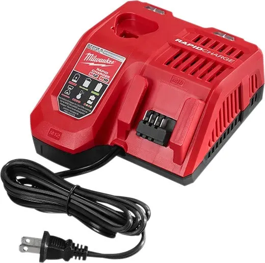 Milwaukee M18 REDLITHIUM HIGH OUTPUT HD12.0 Battery Pack with Rapid Charger