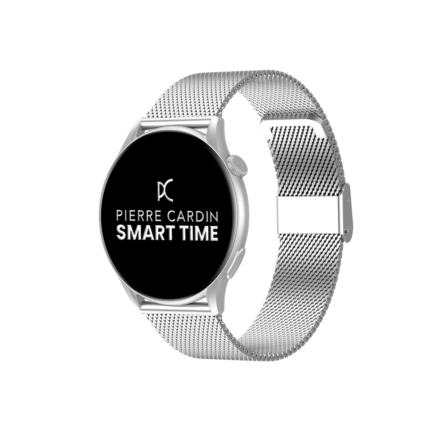 Montre Connectée 1.43" AMOLED Silver Case with Silver Mesh Band