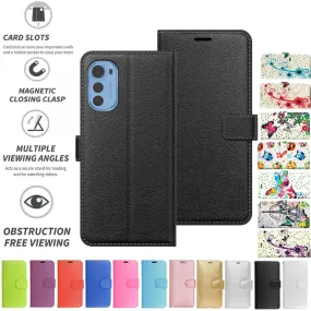 Moto E32 Flip Folio Book Wallet Case