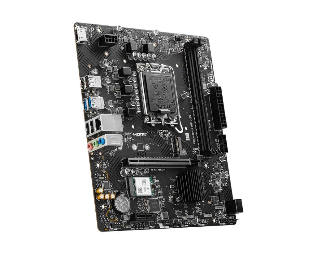 MSI PRO H610M-S WIFI DDR4,LGA 1700 mATX Motherboard