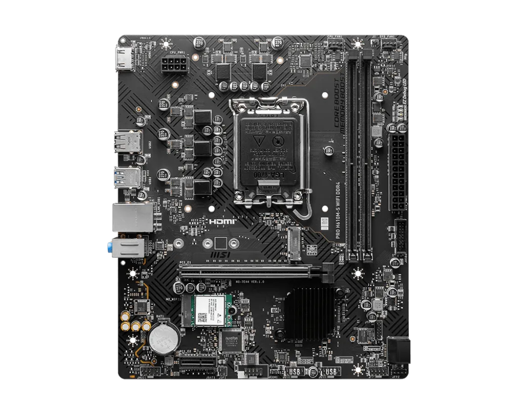 MSI PRO H610M-S WIFI DDR4,LGA 1700 mATX Motherboard