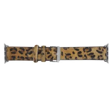 Myra Leather Apple Watch Band Leopard