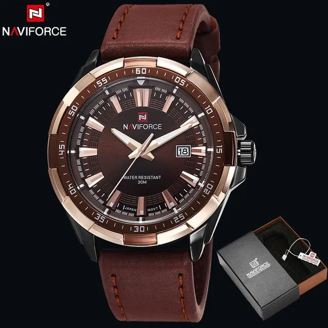 NAVIFORCE Original Brand Fashion Men's Watch Quartz Watch Men Waterproof Wrist watch Military Clock relogio masculino