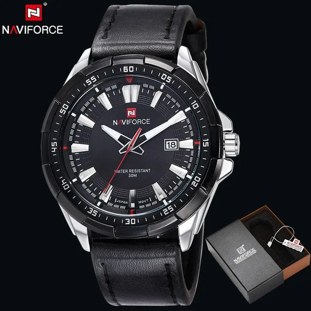 NAVIFORCE Original Brand Fashion Men's Watch Quartz Watch Men Waterproof Wrist watch Military Clock relogio masculino