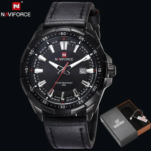 NAVIFORCE Original Brand Fashion Men's Watch Quartz Watch Men Waterproof Wrist watch Military Clock relogio masculino