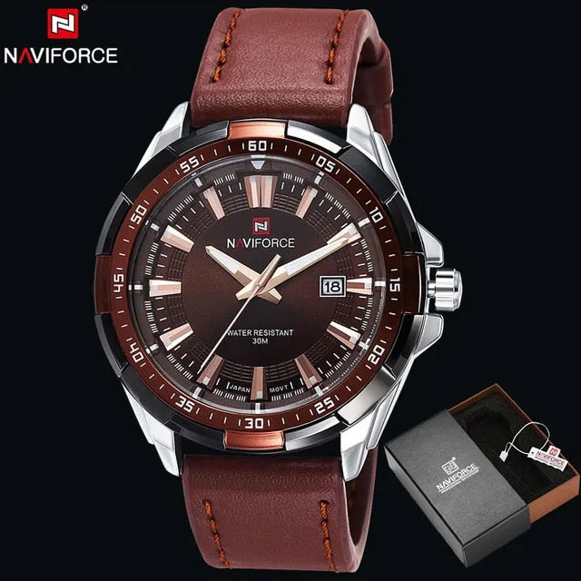 NAVIFORCE Original Brand Fashion Men's Watch Quartz Watch Men Waterproof Wrist watch Military Clock relogio masculino