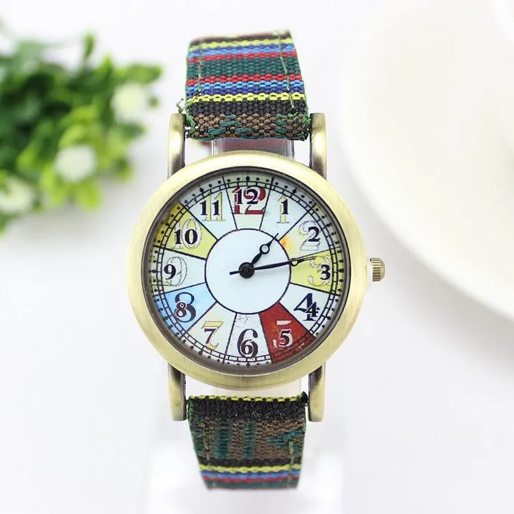 New Arrive Bohemia Vintage Women Watch Fashion Leather Sport Quartz Watch Cartoon Women Dress Watches Brass Clock Relojes Mujer