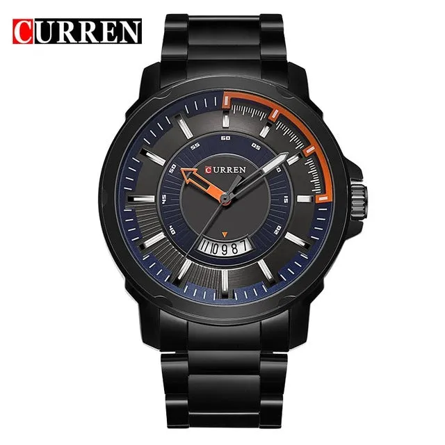 NEW CURREN watches men Top Brand fashion watch quartz Business watch male relogio masculino men Army sports Analog Casual date