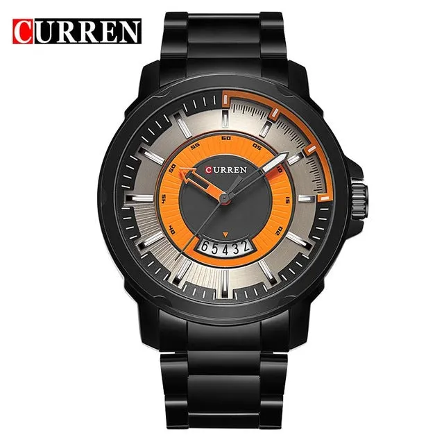 NEW CURREN watches men Top Brand fashion watch quartz Business watch male relogio masculino men Army sports Analog Casual date