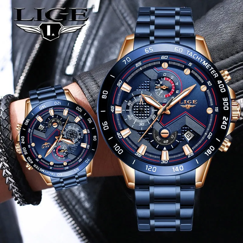 New Fashion Men's Stainless Steel Watches