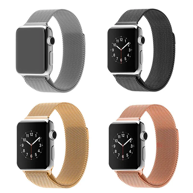 Original Link Bracelet strap & Milanese Loop watchbands Stainless Steel band for apple watch 38mm / 42mm Watchband