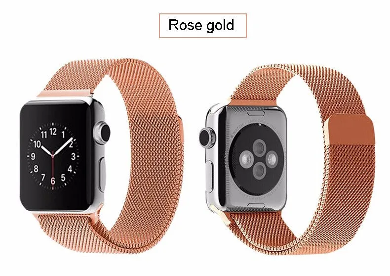 Original Link Bracelet strap & Milanese Loop watchbands Stainless Steel band for apple watch 38mm / 42mm Watchband