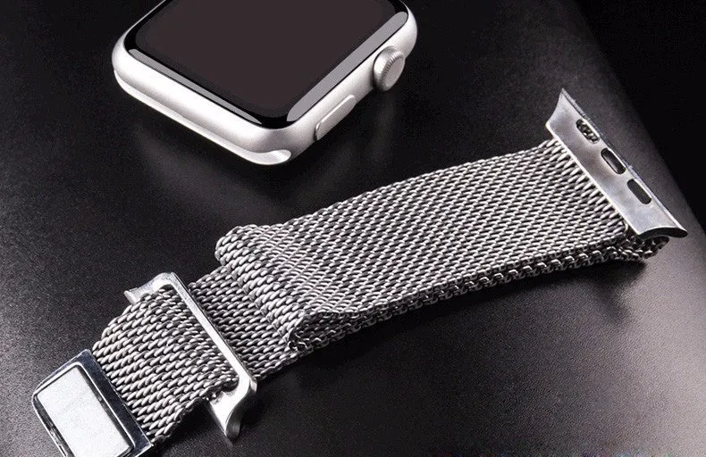 Original Link Bracelet strap & Milanese Loop watchbands Stainless Steel band for apple watch 38mm / 42mm Watchband