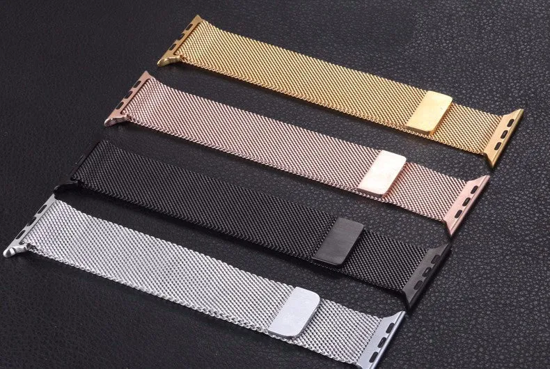 Original Link Bracelet strap & Milanese Loop watchbands Stainless Steel band for apple watch 38mm / 42mm Watchband