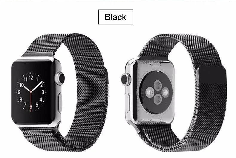 Original Link Bracelet strap & Milanese Loop watchbands Stainless Steel band for apple watch 38mm / 42mm Watchband