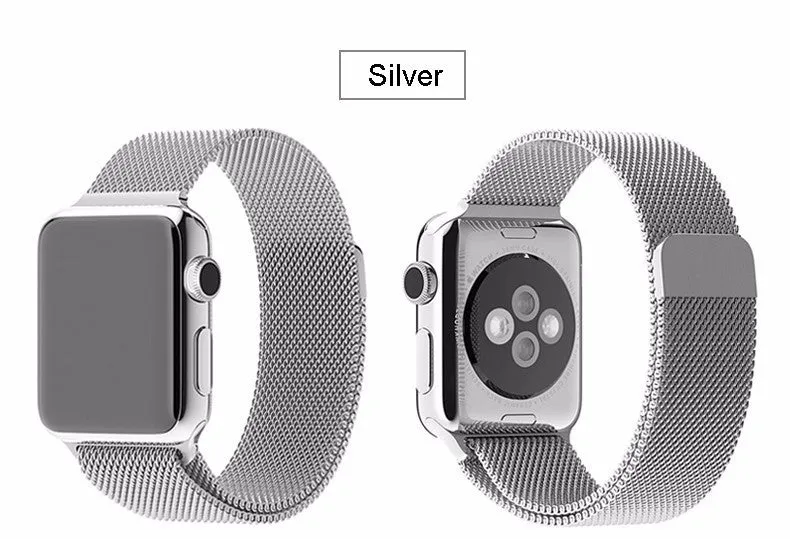 Original Link Bracelet strap & Milanese Loop watchbands Stainless Steel band for apple watch 38mm / 42mm Watchband