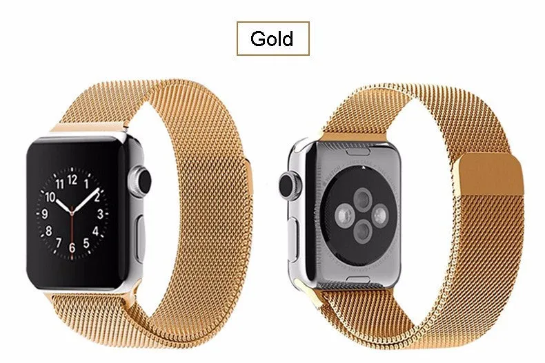 Original Link Bracelet strap & Milanese Loop watchbands Stainless Steel band for apple watch 38mm / 42mm Watchband