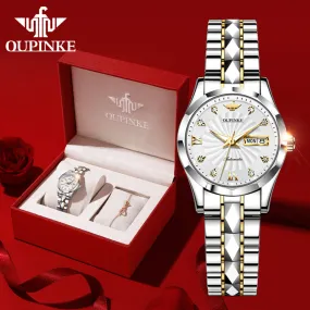 Oupinke Mechanical Women Watch Fashion Switzerland Luxury Brand Ladies