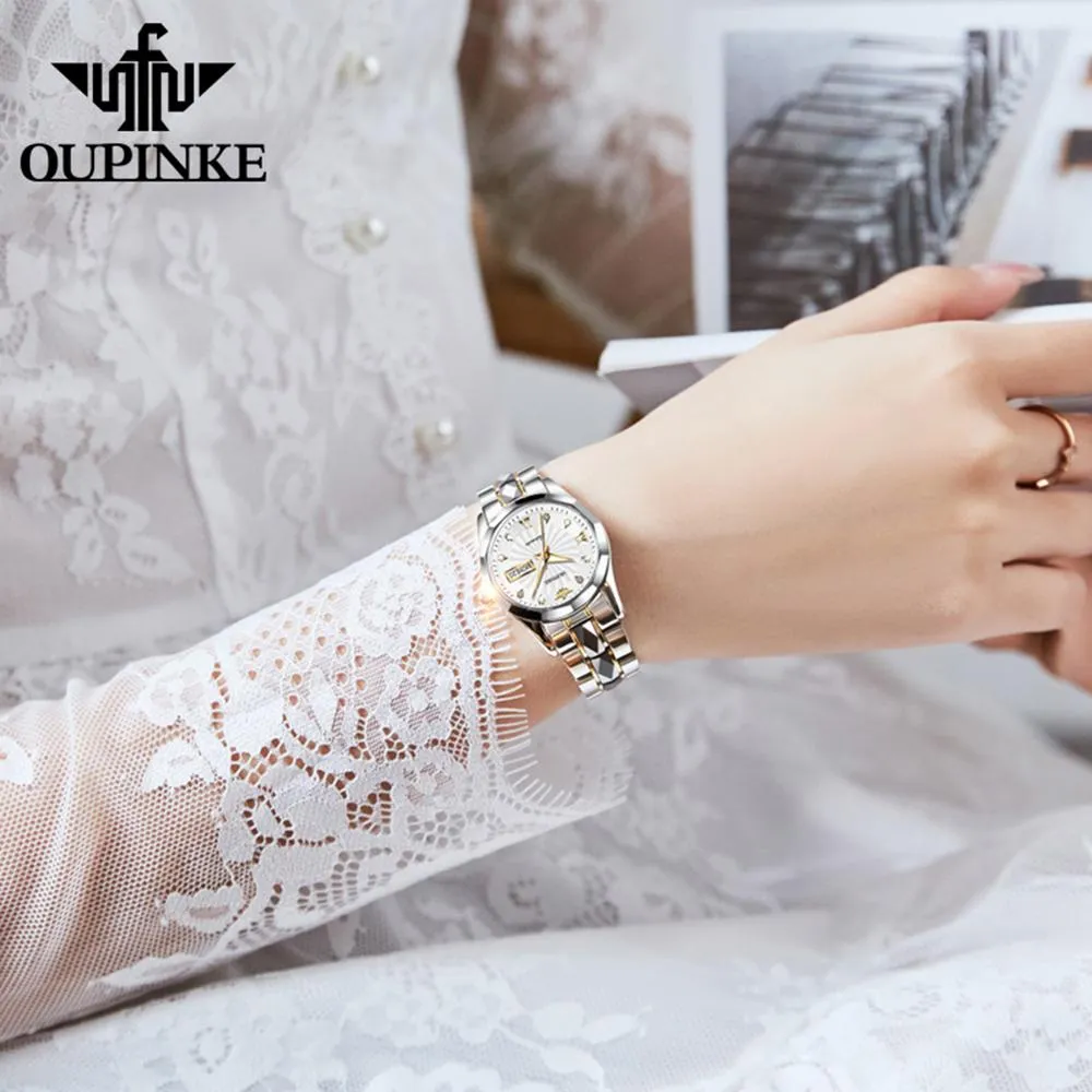 Oupinke Mechanical Women Watch Fashion Switzerland Luxury Brand Ladies