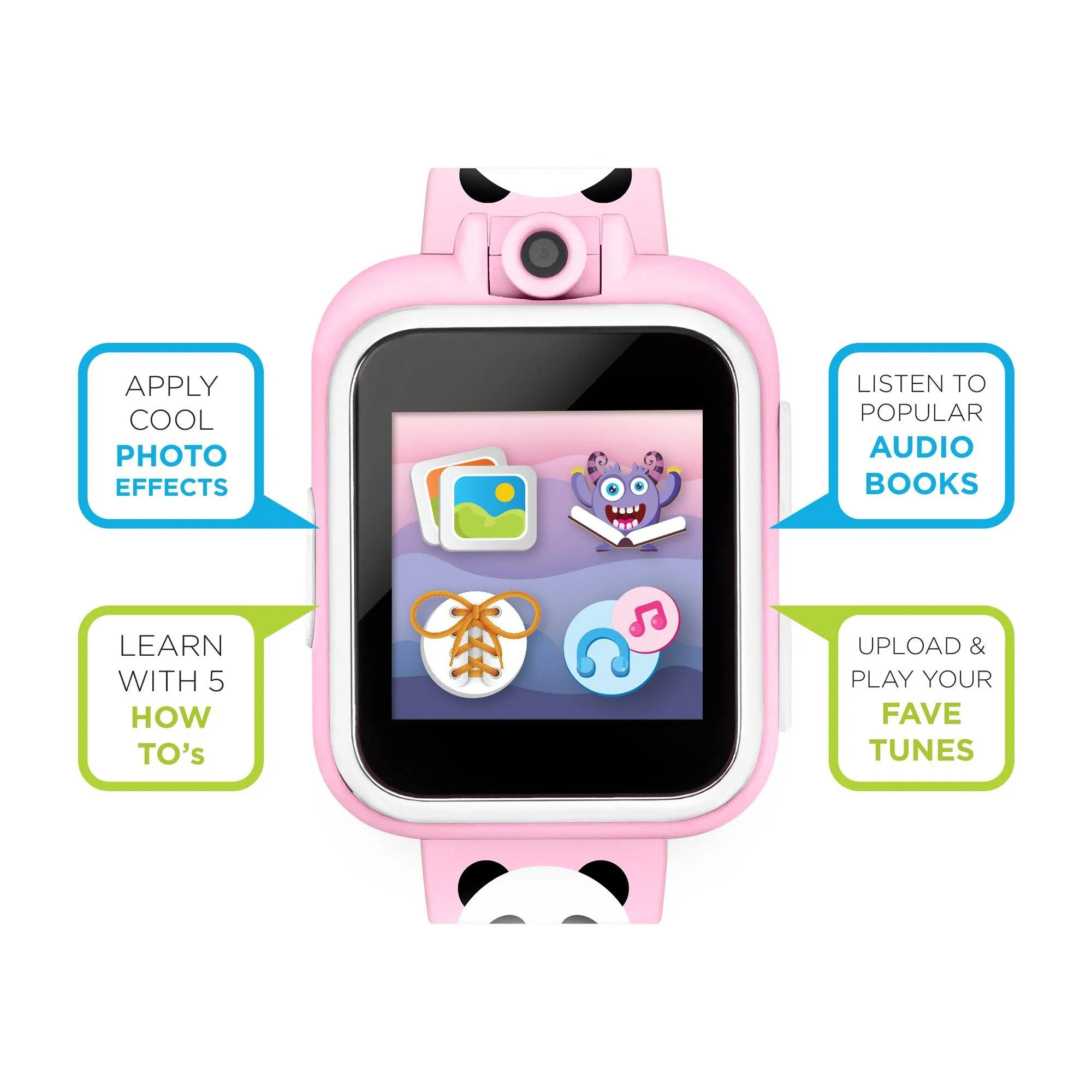 PlayZoom 2 Kids Smartwatch: Blush Hello! Panda Print