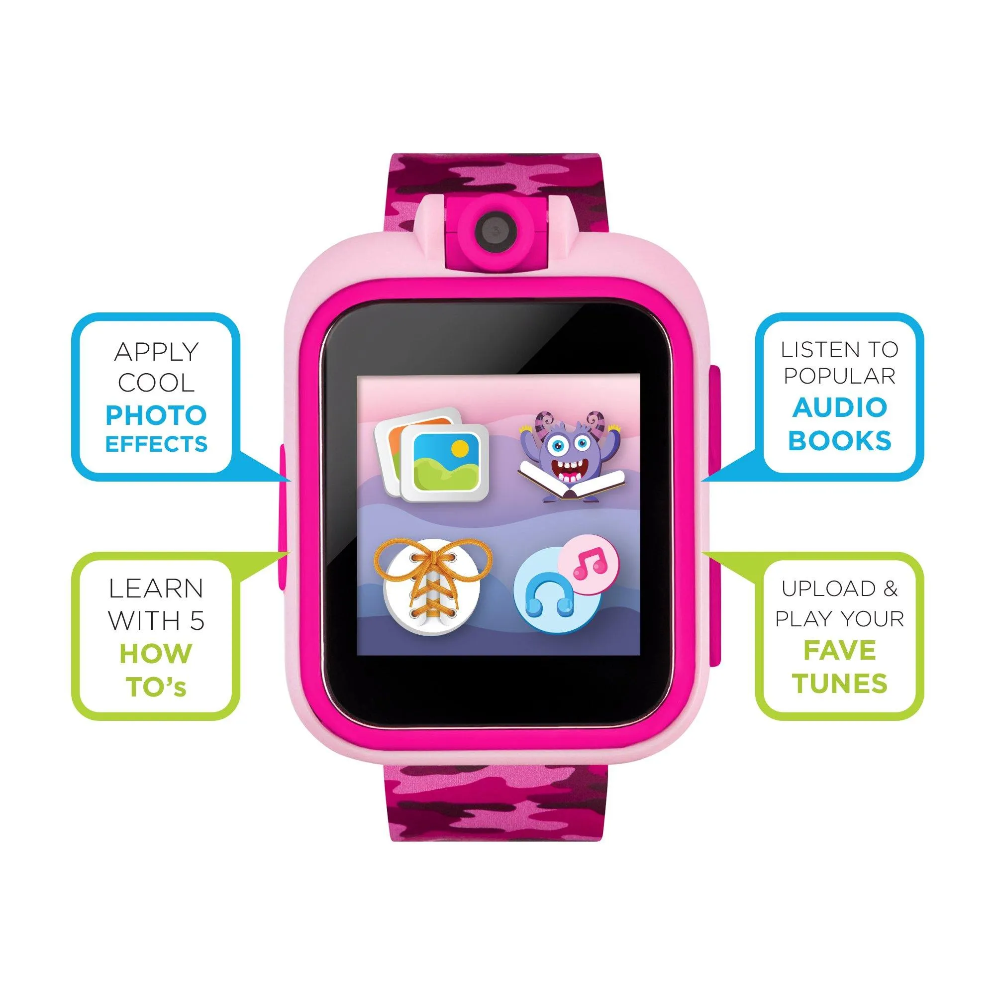 PlayZoom 2 Kids Smartwatch: Pink Camouflage