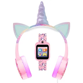 PlayZoom 2 Kids Smartwatch with Headphones: Pink Unicorn