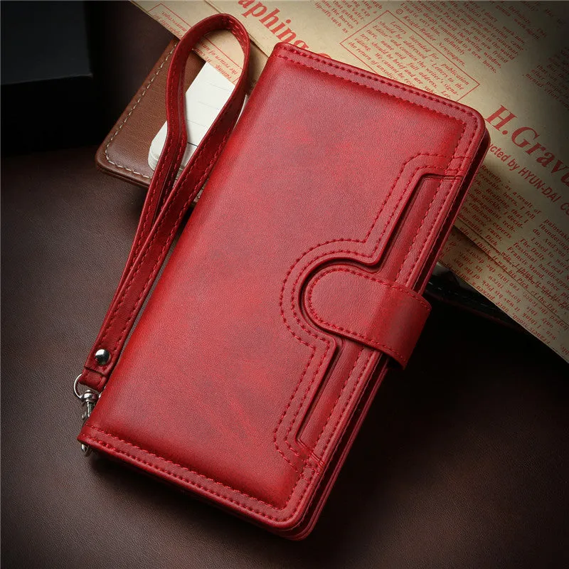 Premium Vegan Leather Wallet Case for iPhone