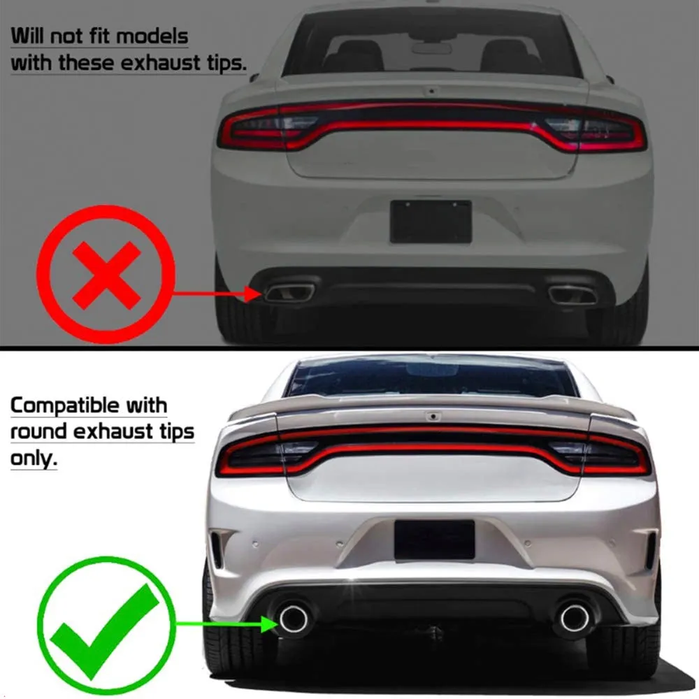 Rear Diffuser for 2015-2023 Dodge Charger SRT OEM Style Matte Black PP