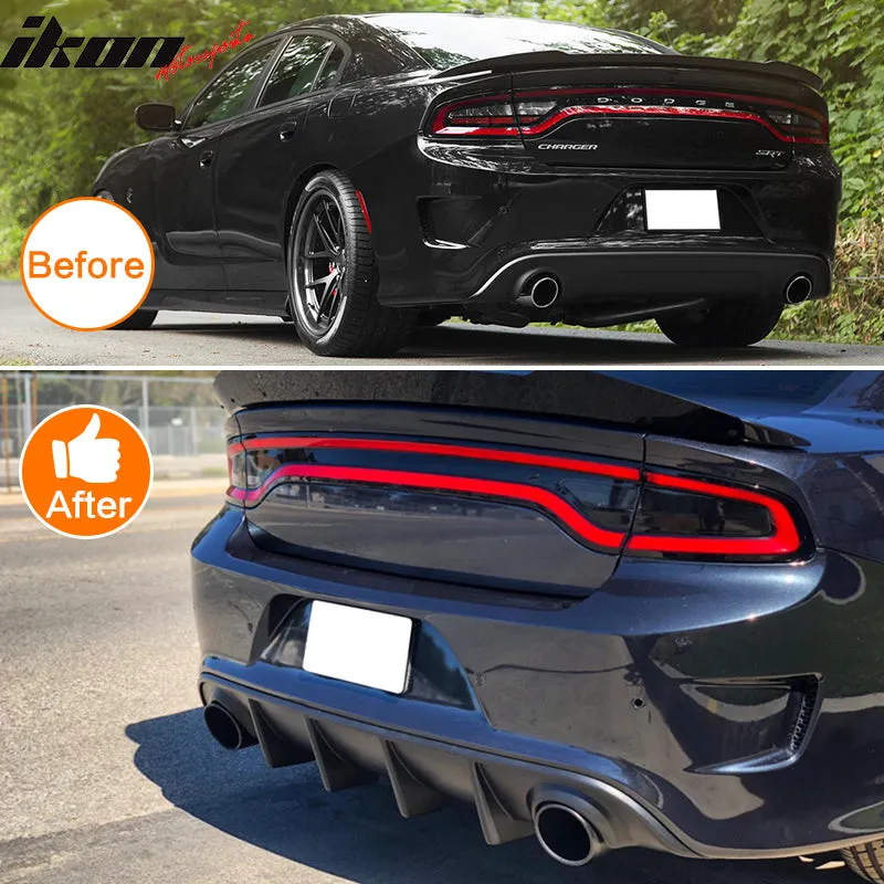 Rear Diffuser for 2015-2023 Dodge Charger SRT OEM Style Matte Black PP