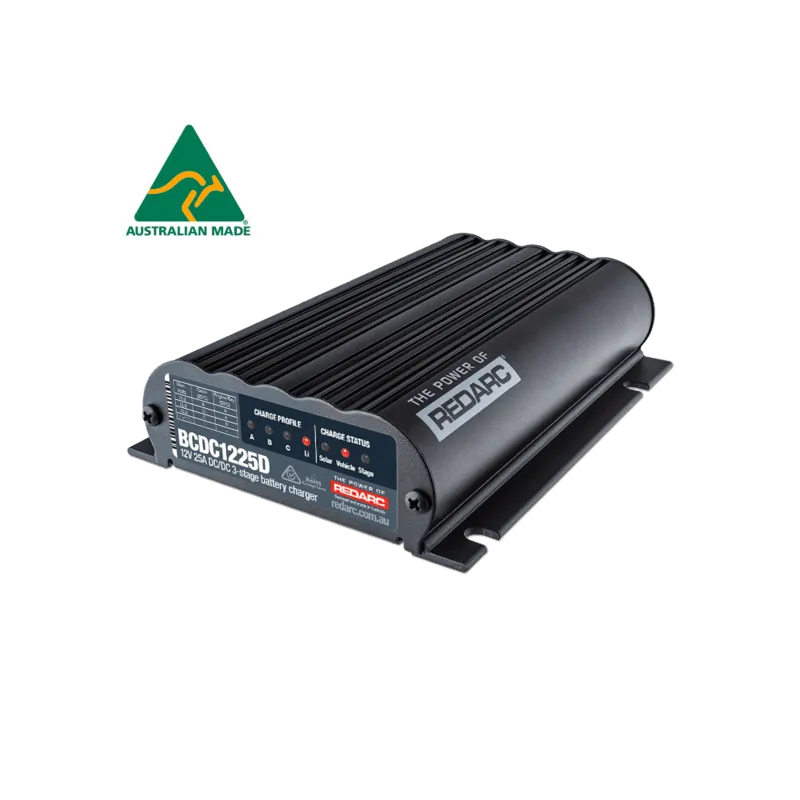 Redarc BCDC Dual Input 25A In-Vehicle DC Battery Charger