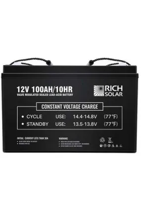 Rich Solar 12V 100Ah Deep Cycle AGM Battery