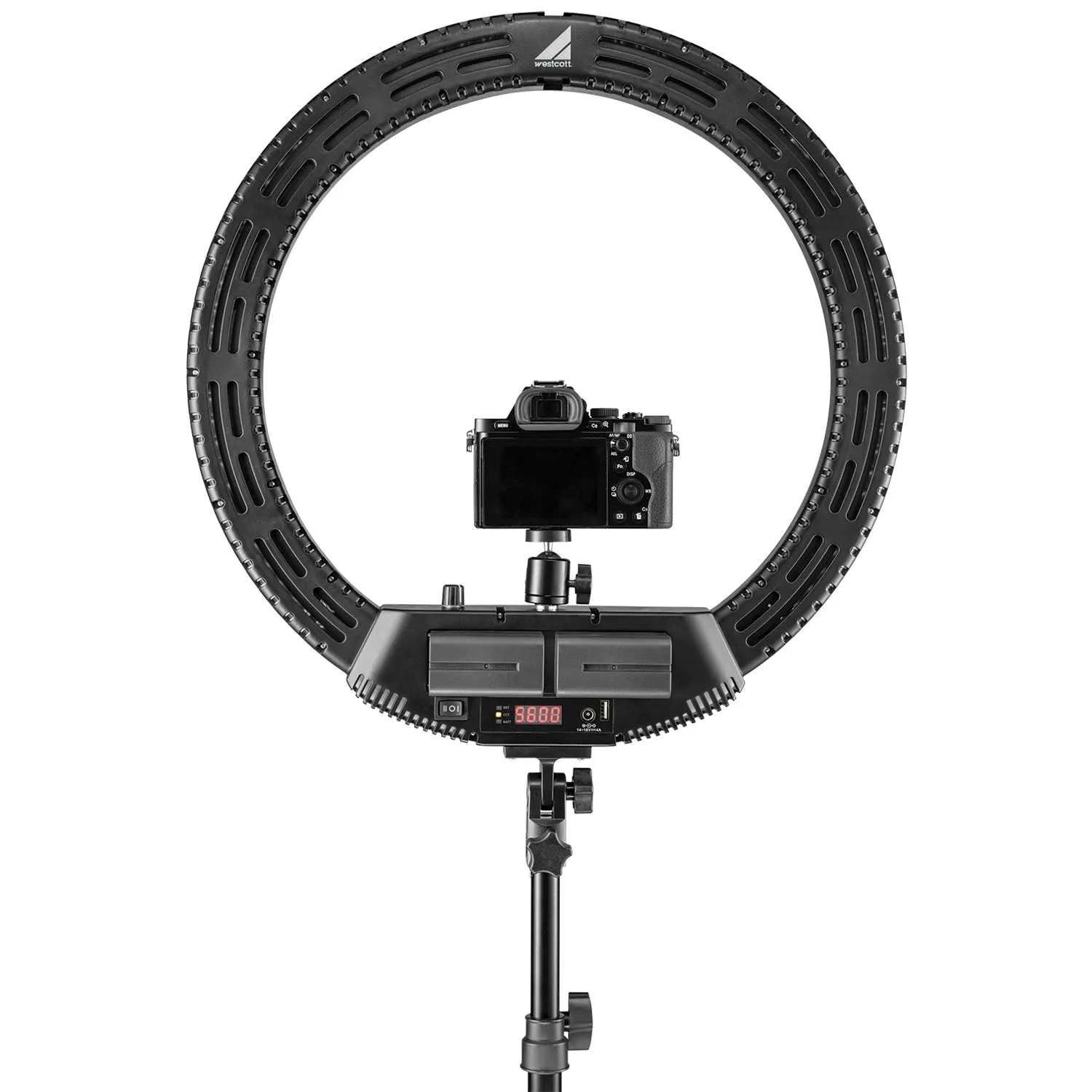 Ring Light Kit with X-Drop Backdrop & Stands