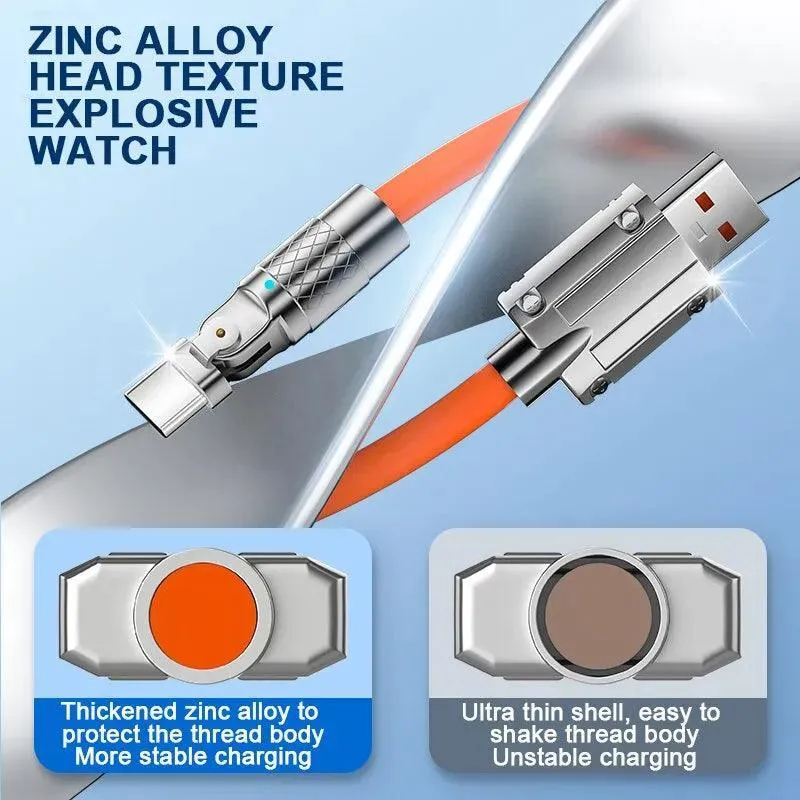 Rotating Fast Charge Cable: Efficient Charging and Extended Reach