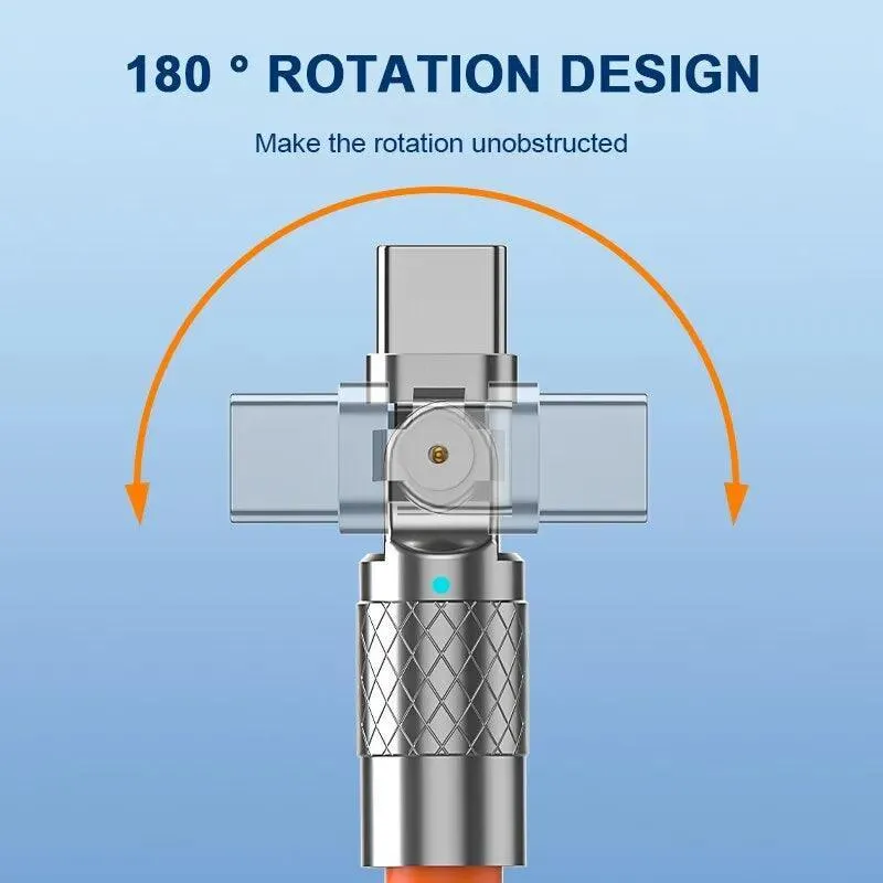 Rotating Fast Charge Cable: Efficient Charging and Extended Reach