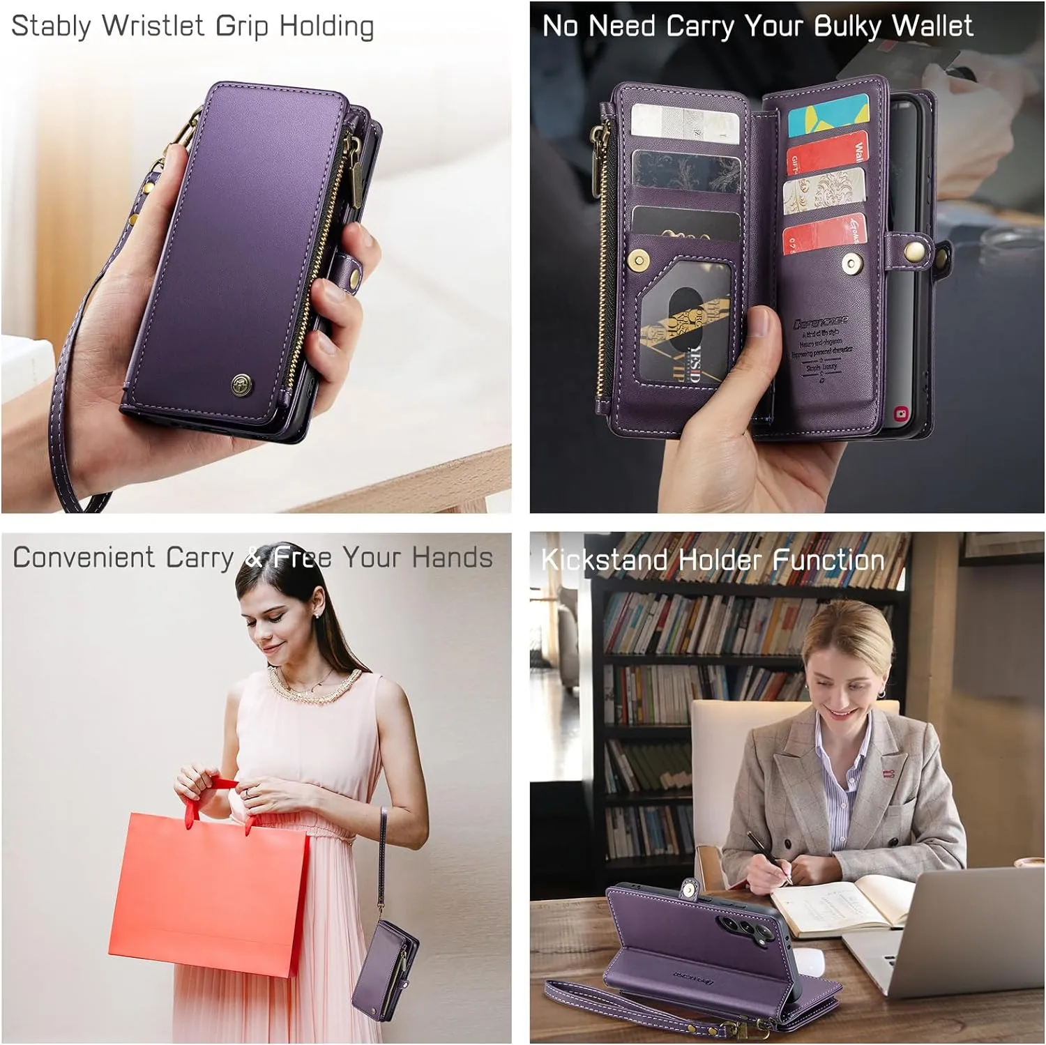 Samsung Galaxy S24 Plus RFID Blocking Galaxy S24 Plus Wallet Case