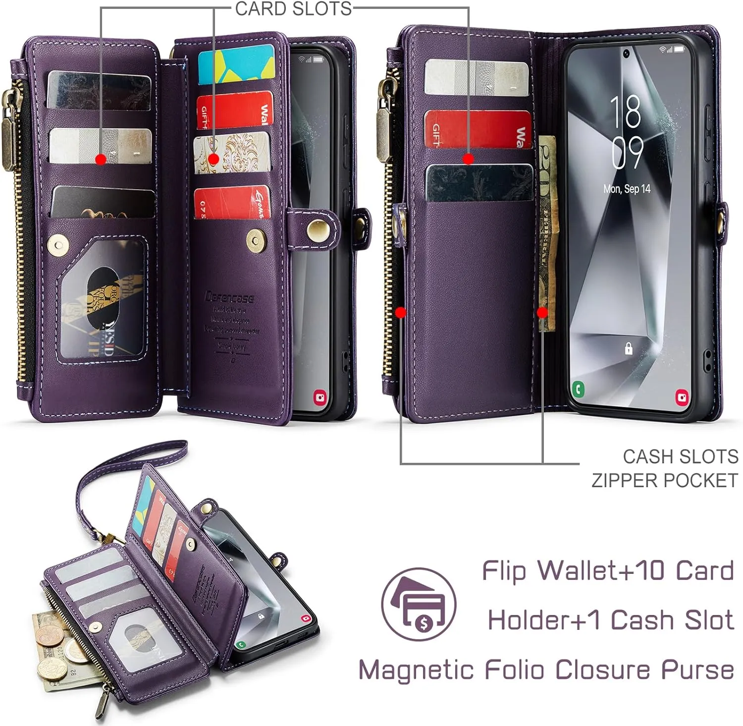 Samsung Galaxy S24 Plus RFID Blocking Galaxy S24 Plus Wallet Case