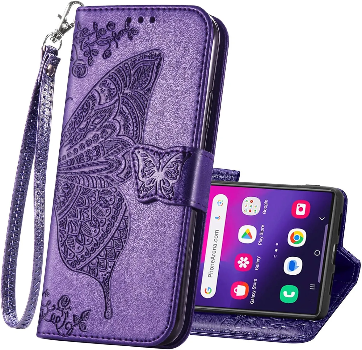 Samsung Galaxy S24 Plus Women Flip Folio PU Leather Protective Case