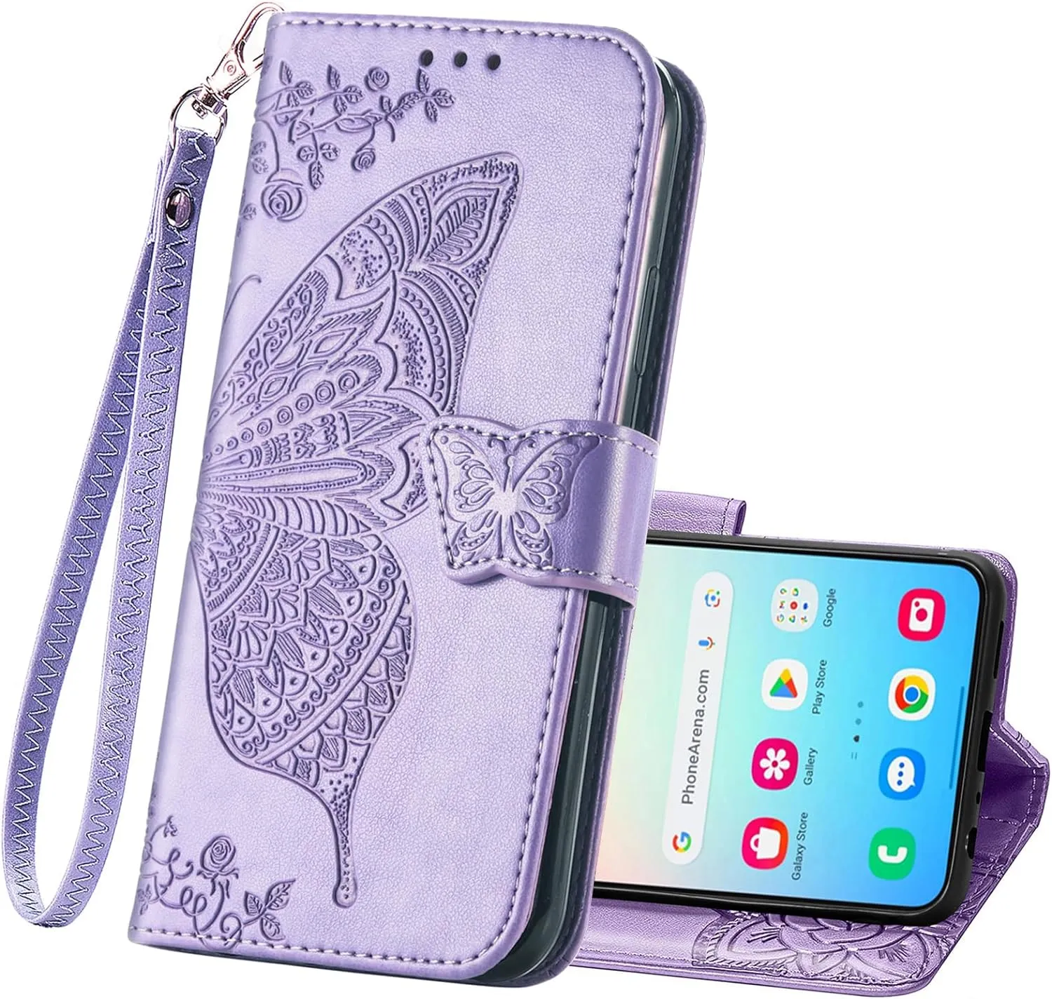 Samsung Galaxy S24 Plus Women Flip Folio PU Leather Protective Case