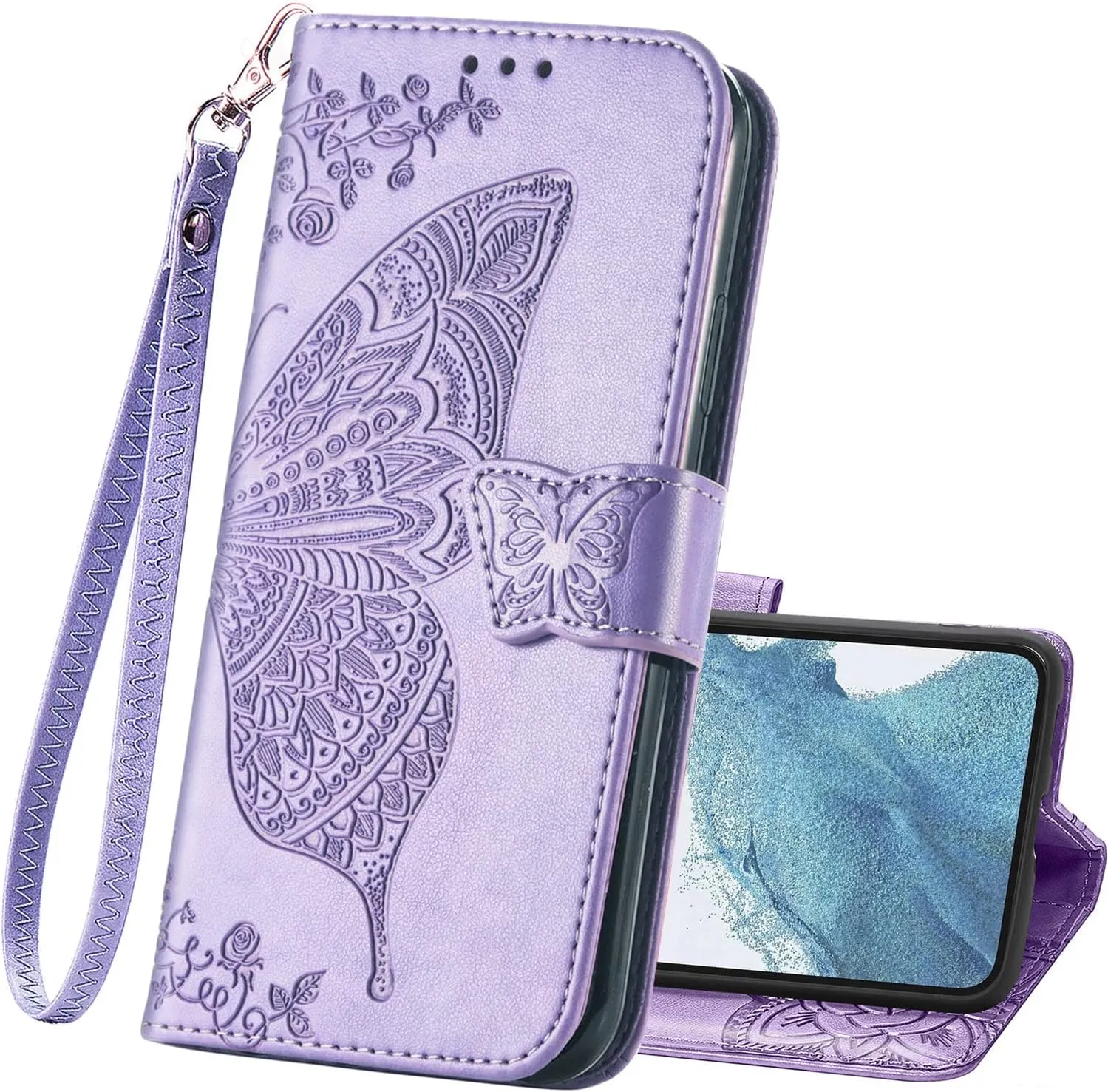 Samsung Galaxy S24 Plus Women Flip Folio PU Leather Protective Case