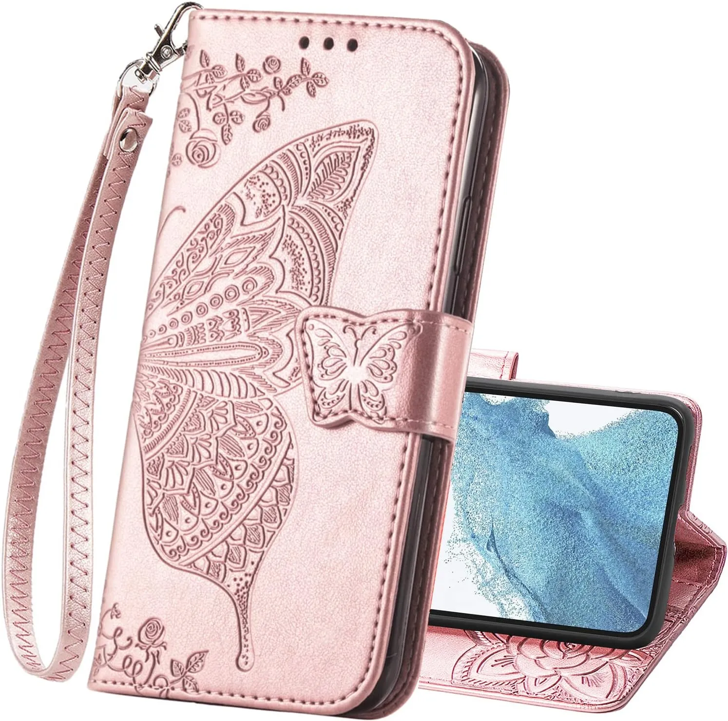 Samsung Galaxy S24 Plus Women Flip Folio PU Leather Protective Case