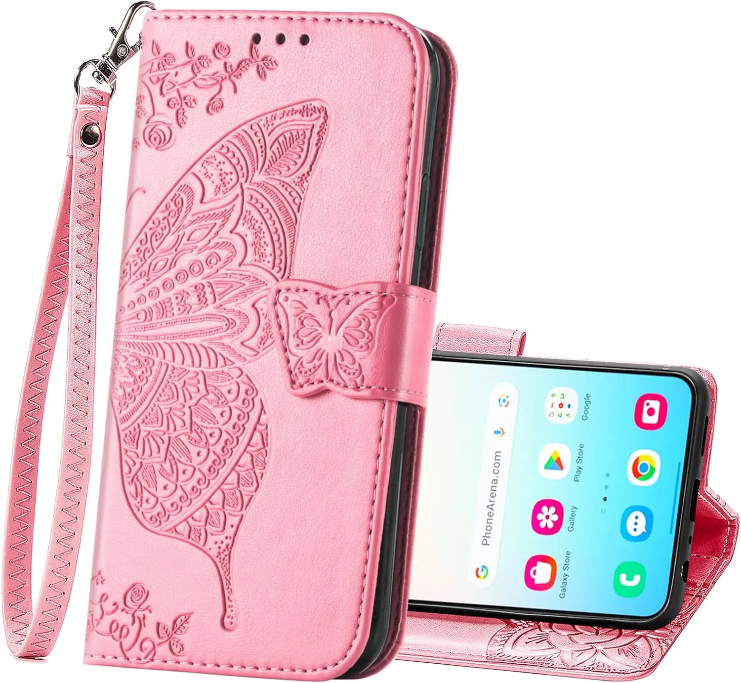 Samsung Galaxy S24 Plus Women Flip Folio PU Leather Protective Case