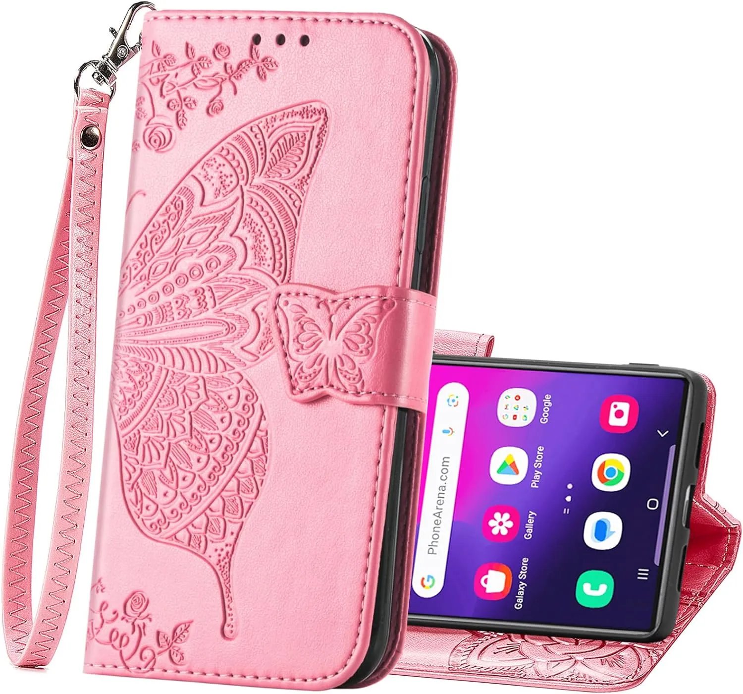 Samsung Galaxy S24 Plus Women Flip Folio PU Leather Protective Case