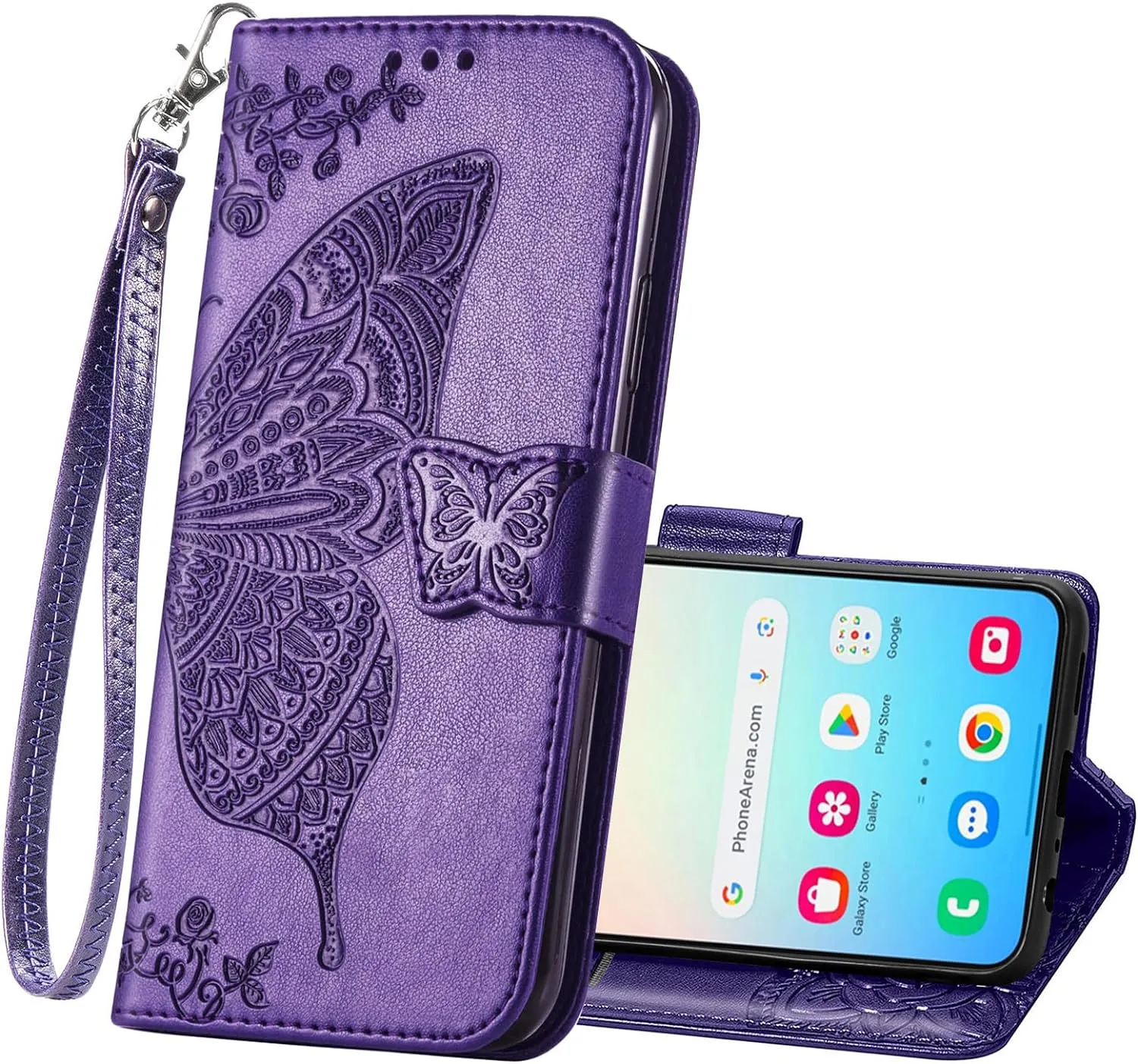 Samsung Galaxy S24 Plus Women Flip Folio PU Leather Protective Case